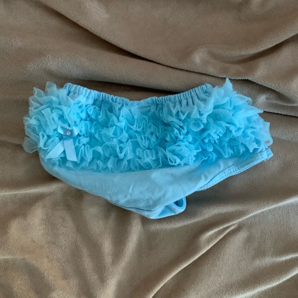 Blue Ruffled Bloomers